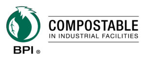 Logo with Compostable in Industrial Facilities